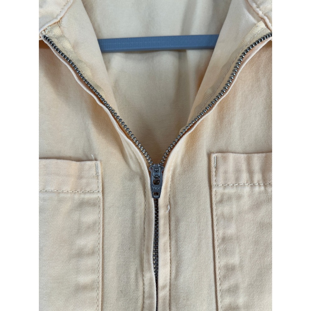 BDG Utility Boiler Jumpsuit Yellow Cotton Long Sleeve Zip Up Size Small UO - Picture 6 of 12